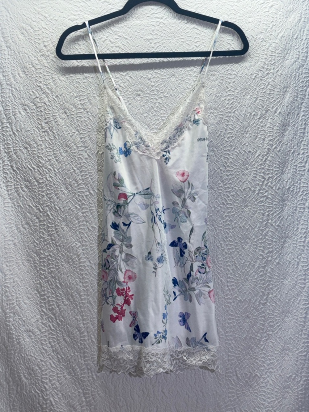 In Bloom by Jonquil Alyssa Floral/Butterfly Pattern Satin Chemise